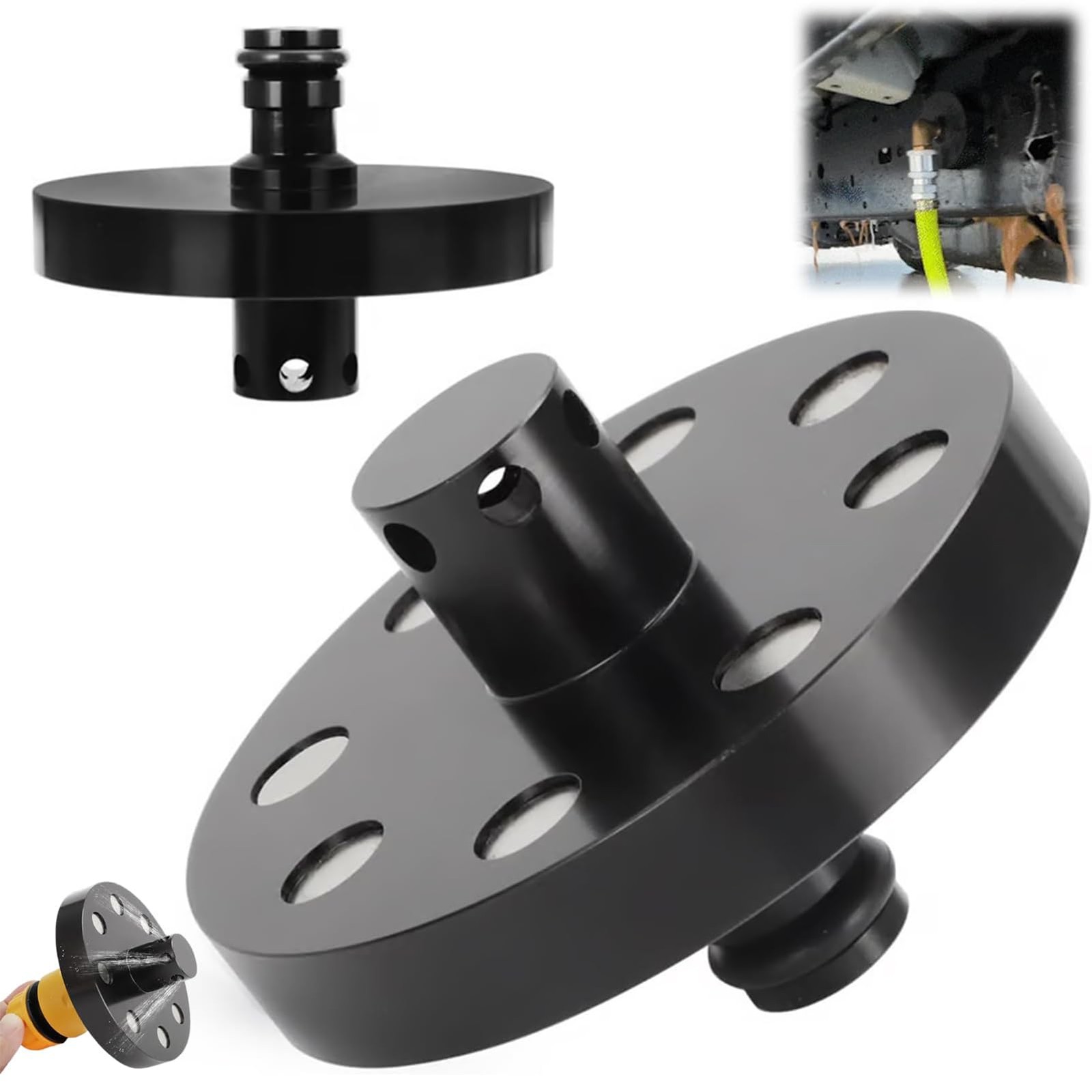 Magnetic Car Undercarriage Cleaner Nozzle for High Pressure Washers and Hoses