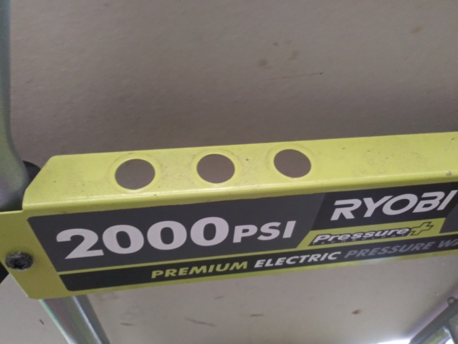 RYOBI Model RY141900VNM pressure washer OEM Performance Panel