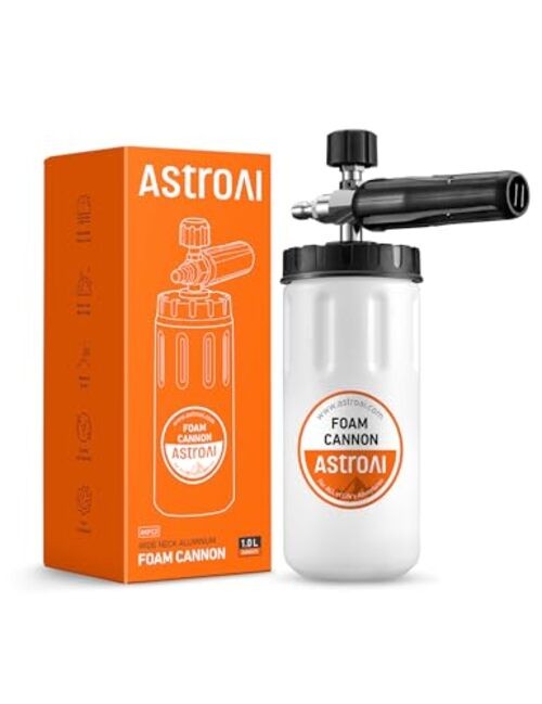 Foam Cannon for Pressure Washer, Wide Neck Car Wash Foam 1 Liter, Orange Label