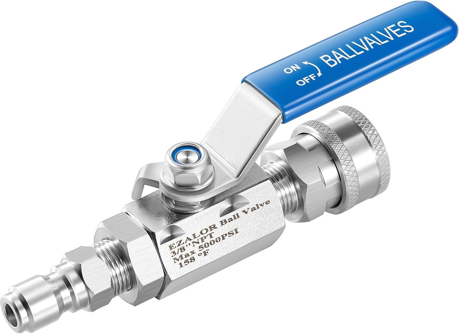 Pressure Washer Ball Valve, 3/8″ Quick Connect Shut off Ball Valve for Power Was