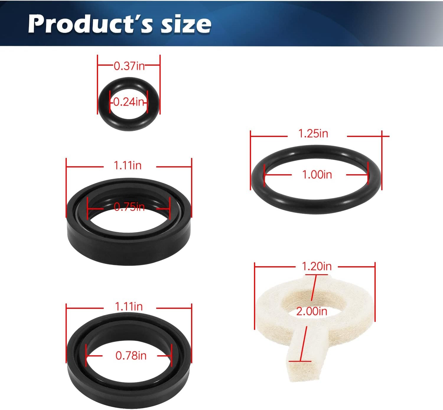 Replaces 30623 Seal Kit for Cat Pump 30 31 34 35 310 340 350 Pressure Washer
