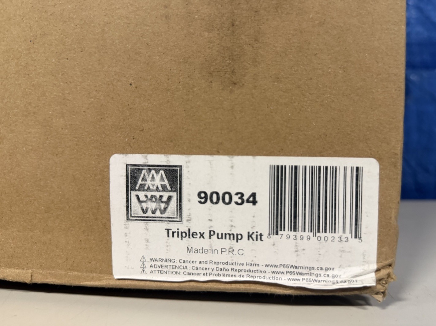 AAA 90034 Horizontal Triplex Plunger Replacement Pressure Washer Pump Kit, 4400P