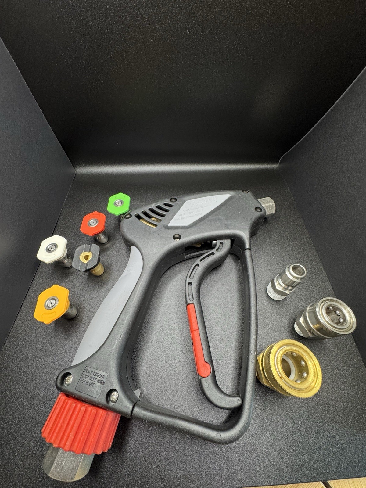 Toolcy 5000 PSI Pressure Washer Gun Stainless Steel, Swivel, 10.5 GPM