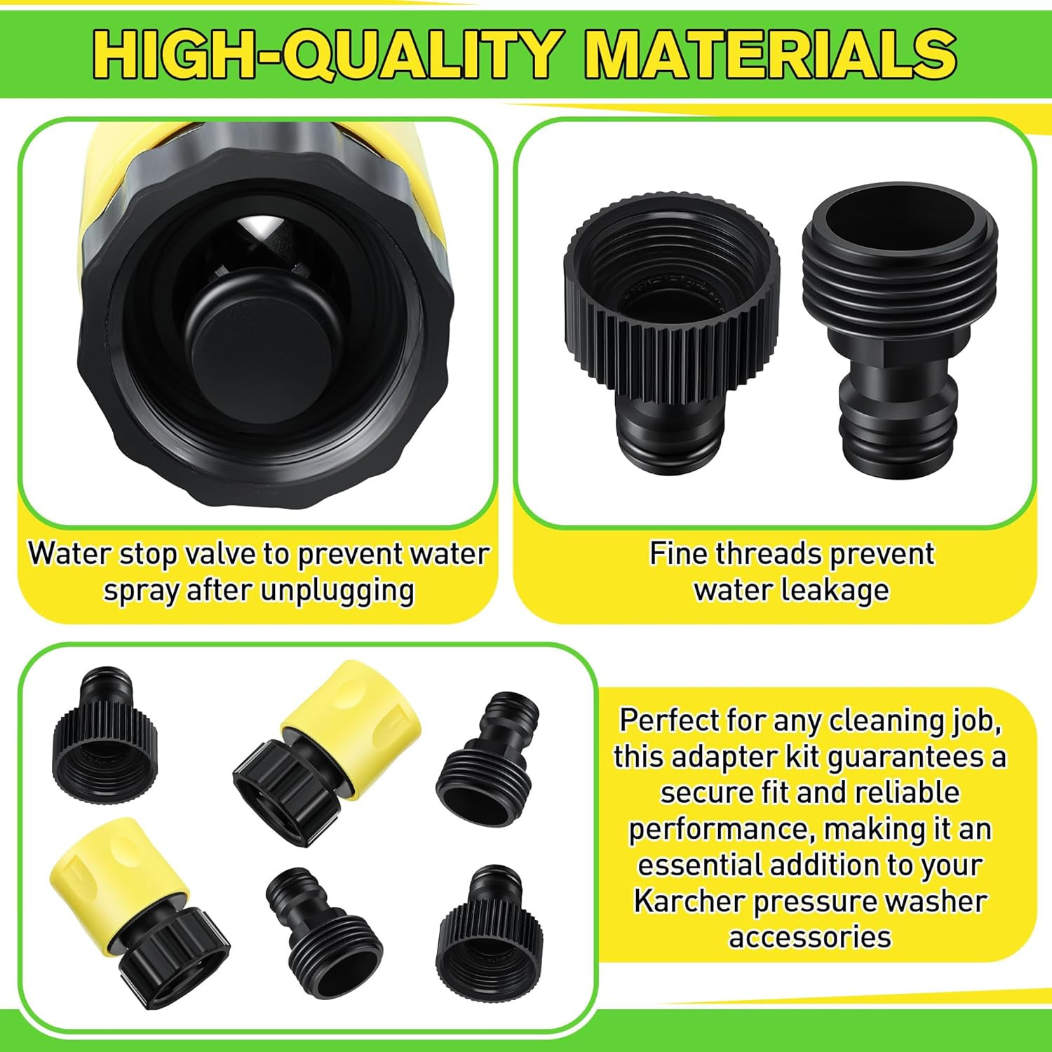 Karcher Pressure Washer Hose Adapter Kit for K1-K5 & G220-G4000 Series