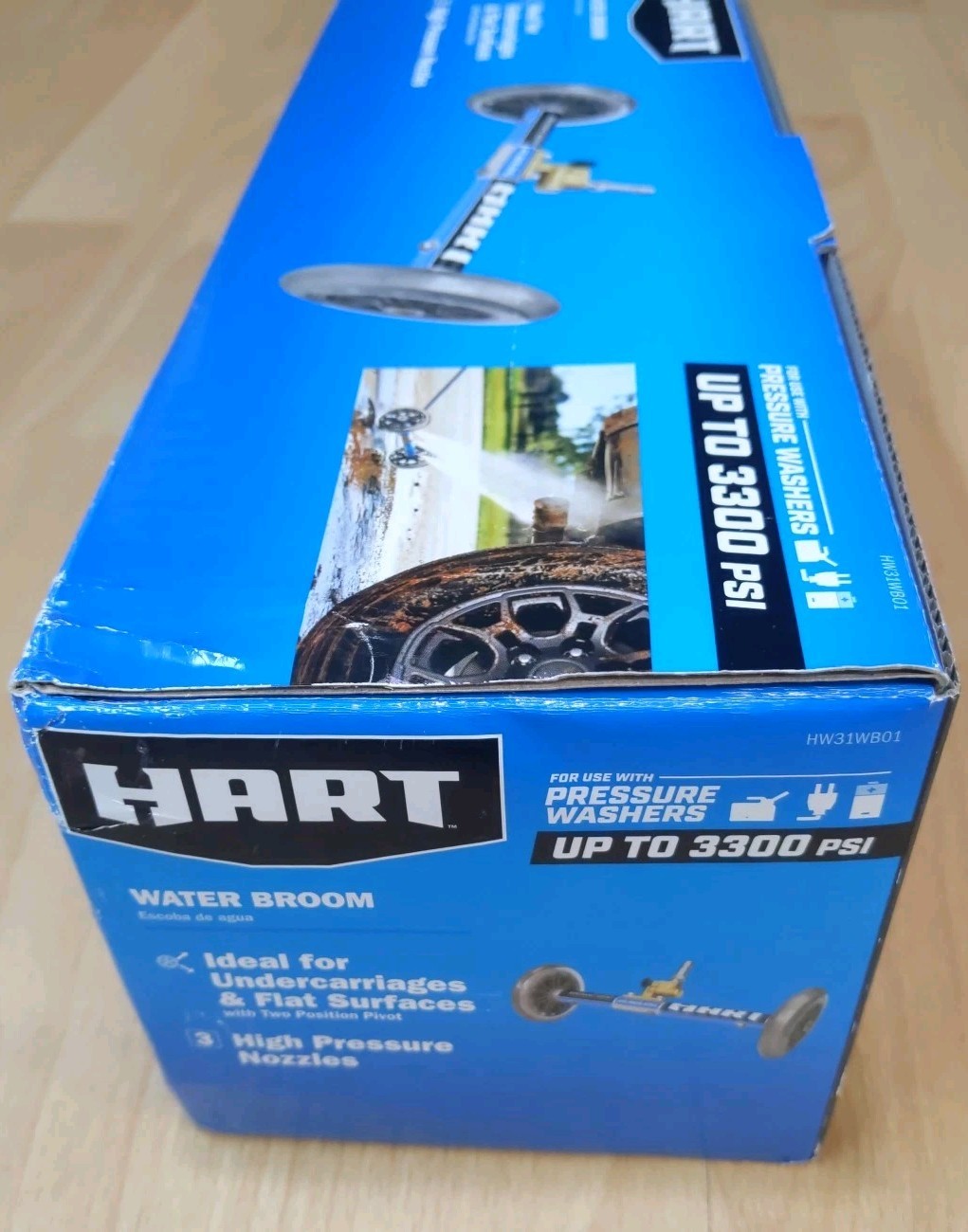 HART 11″ Water Broom Undercarriage Cleaner Pressure Washer 3300psi Attachment