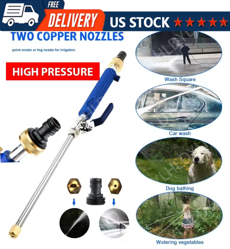 High Pressure Power Washer Water Spray Gun Nozzle Wand Attachment Garden Hose