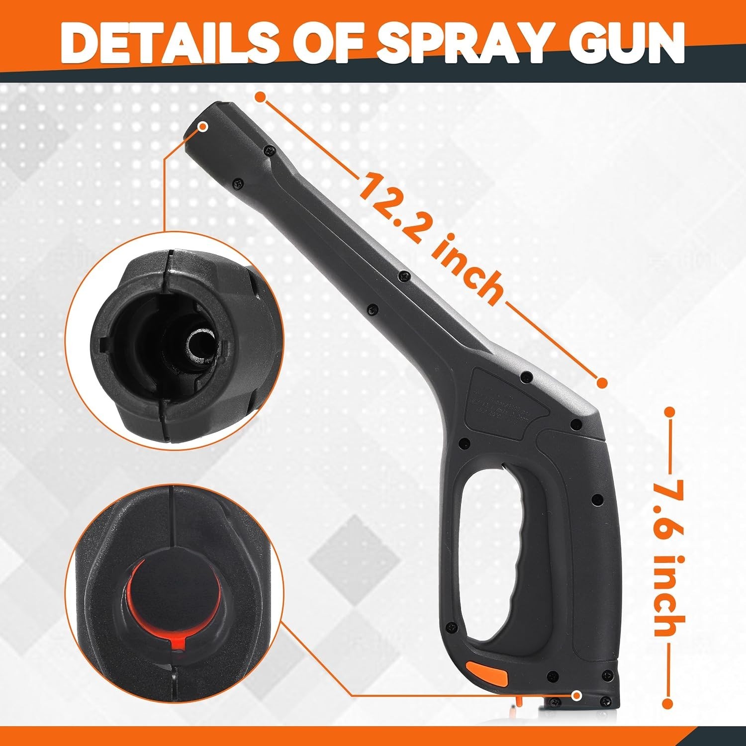 .FIXFANS Pressure Washer Gun 2000 PSI Compatible Portland Husky Black Decker