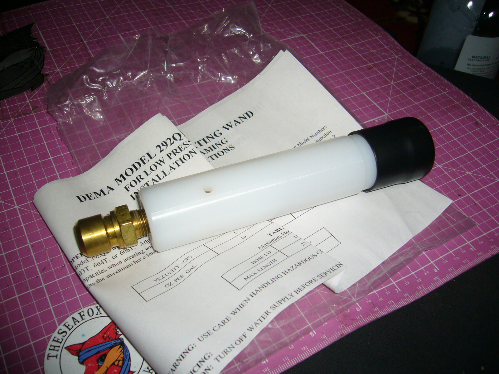 NEW!, Dema 292QD FOAM WAND FOR 40-14QD SPRAY GUN, For models 603T, 604T & 606T.