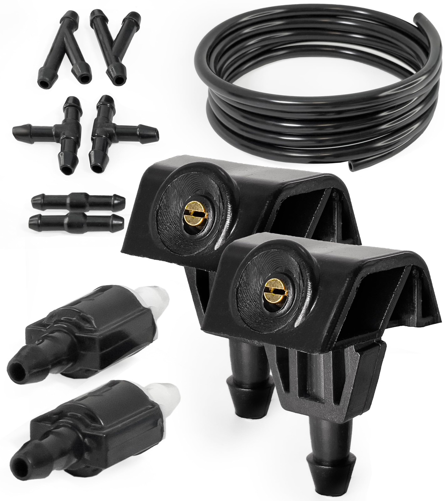 Click&Fit Windshield Washer Nozzles compatible with Nissan Rogue 2008-2021, Mura