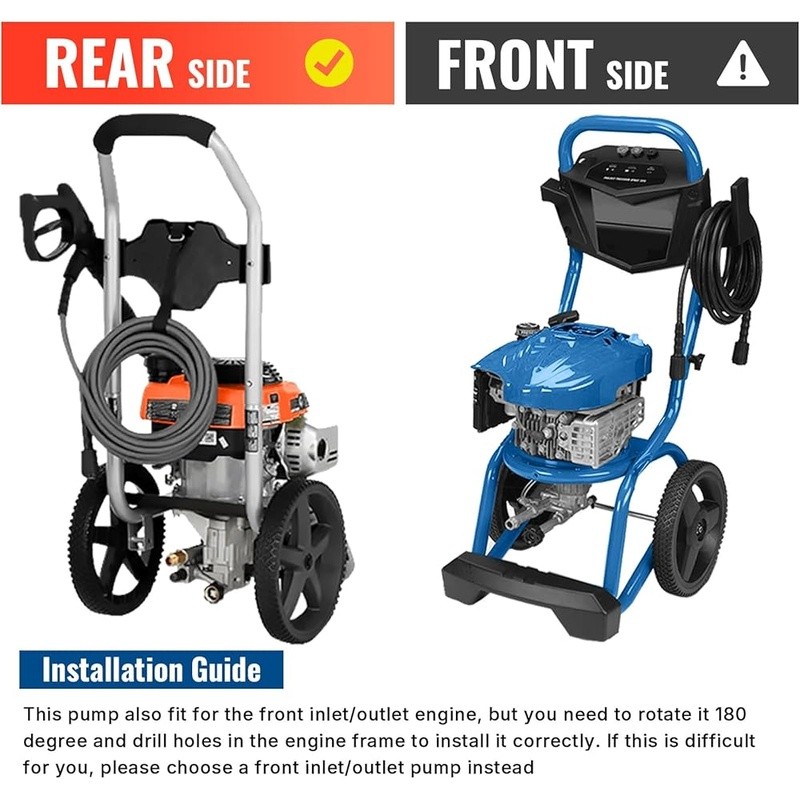 Vertical Pressure Washer Pump 3000 PSI 2.5 GPM Easy Start Adjustable Unloader US