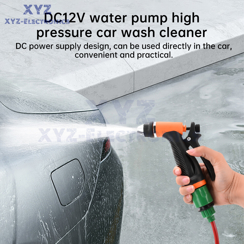 DC12V 80W High Pressure Self-Priming Car Portable Washer Water Pump Kit