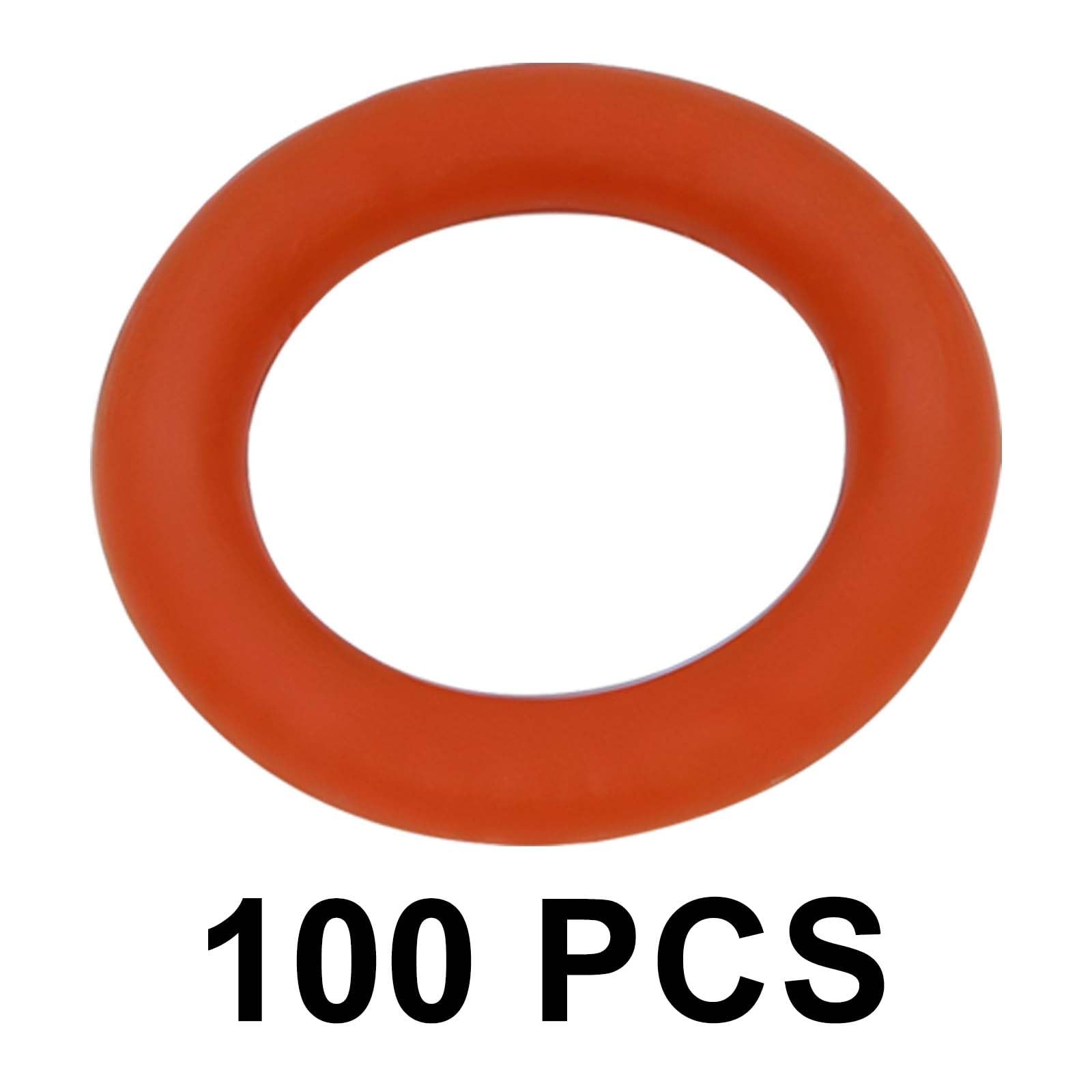 100 Pack 1/4″ Pressure Washer Quick Coupler O-Rings Orange Replacement