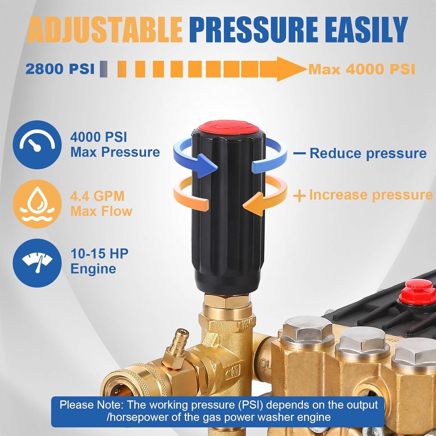 4000 PSI Pressure Power Washer Pump 4.0 GPM 1″ Hollow Shaft Water Pump New