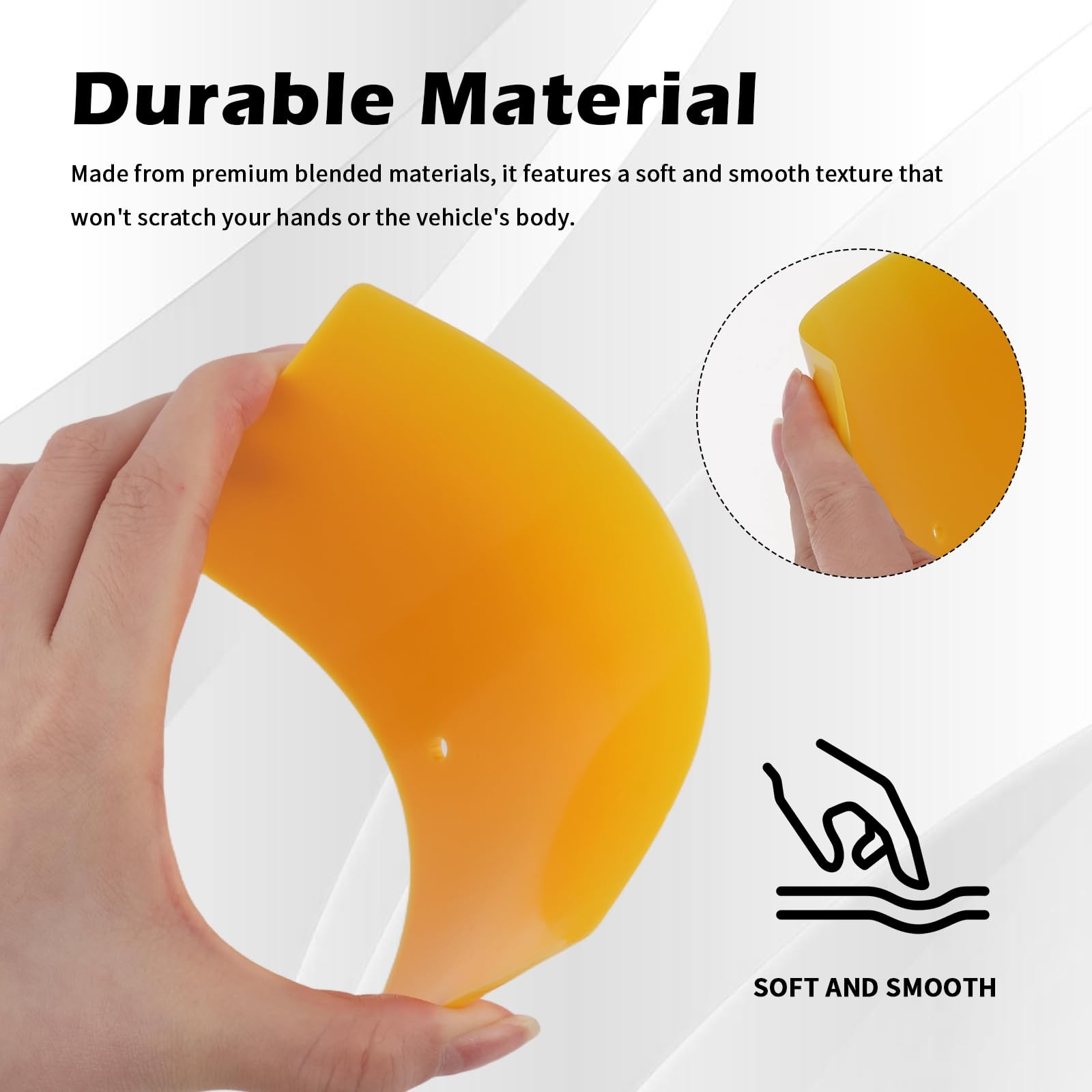 VKQTS 9PCS Body Filler Spreader Tool with 4/5/6 3.87*2.64*0.11 inch, Orange