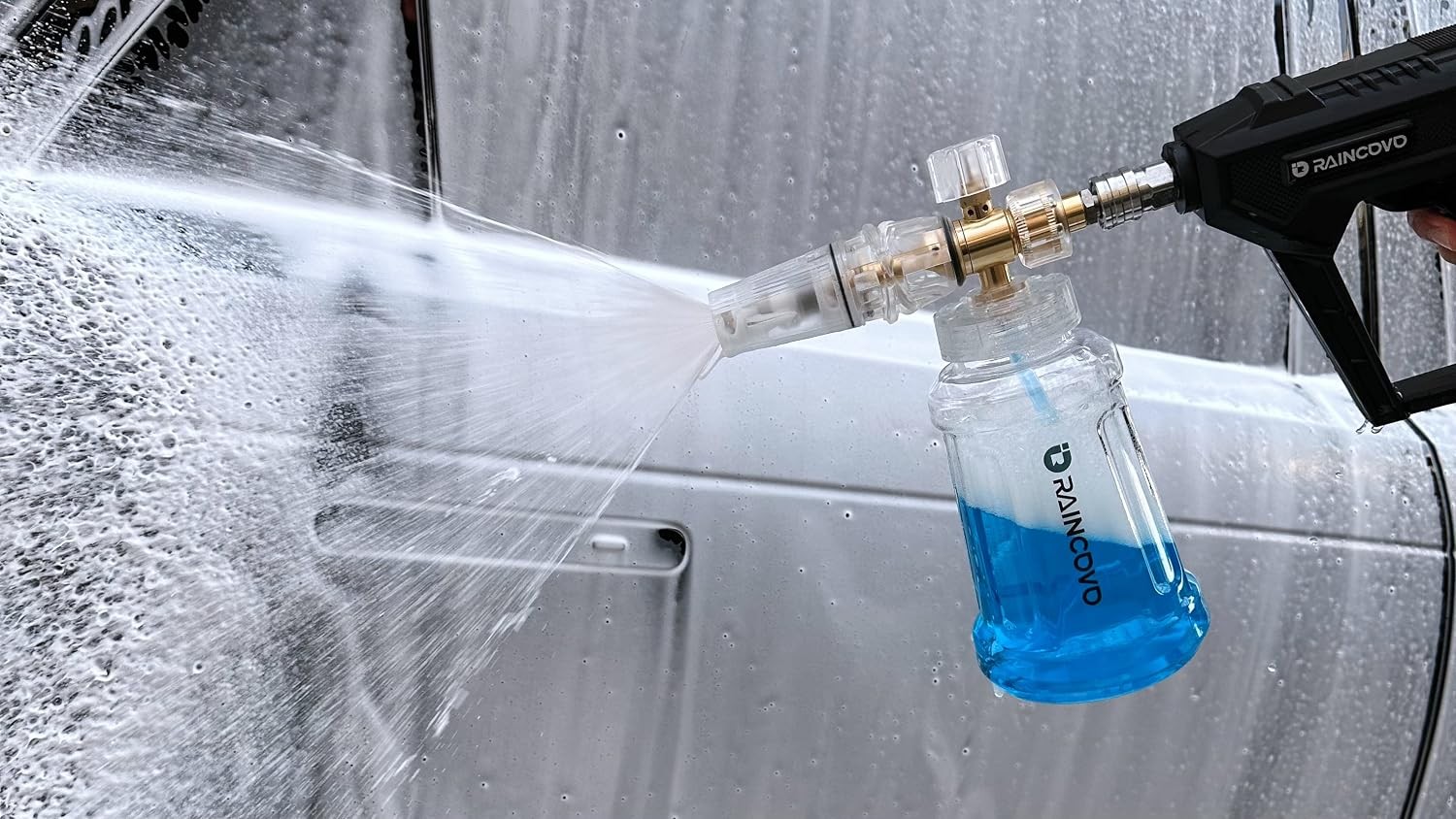 Foam Cannon for Pressure Washer, Snow Clear Foam Cannon for Car Wash, Stainless