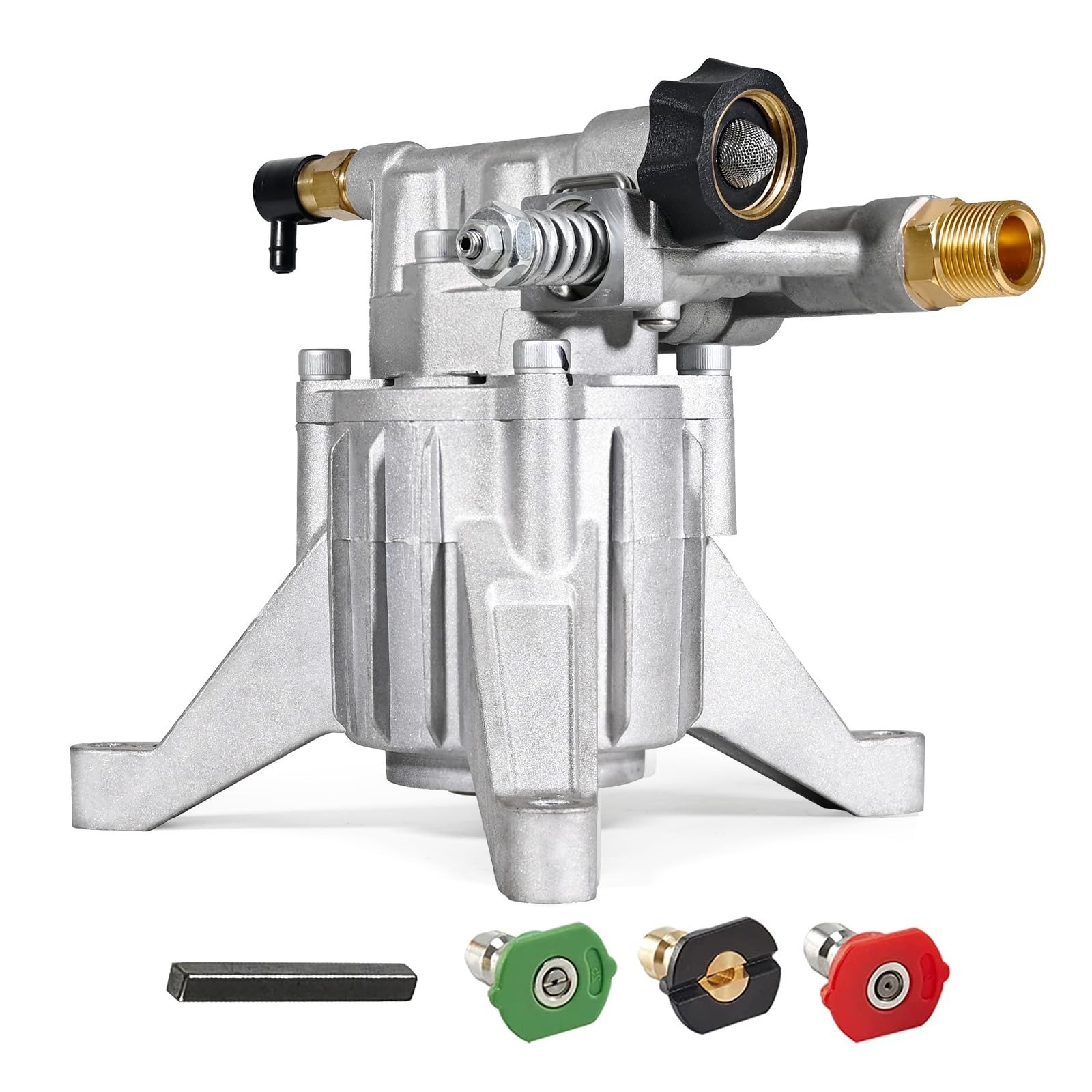 TOOLCY 7/8″ Shaft Vertical Pressure Washer Pump – Rear Inlet/Outlet Max 3100 PSI
