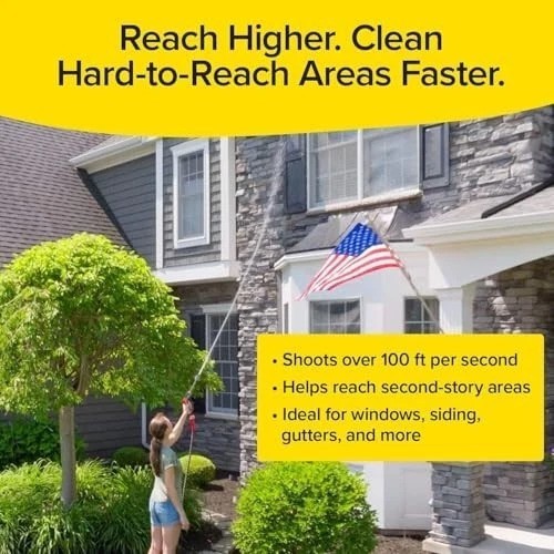 Pocket Hose Arrow, Turn Any Garden Hose Into a Powerful Washer, 4 Precision Tips