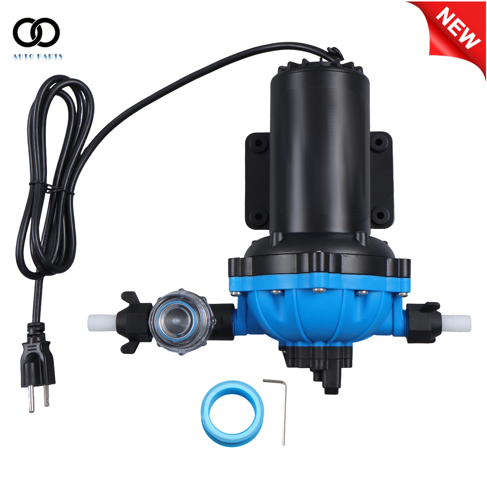 Water Diaphragm Pump 5-chamber 6GPM 80PSI 110V AC Self Priming RV Water Pump