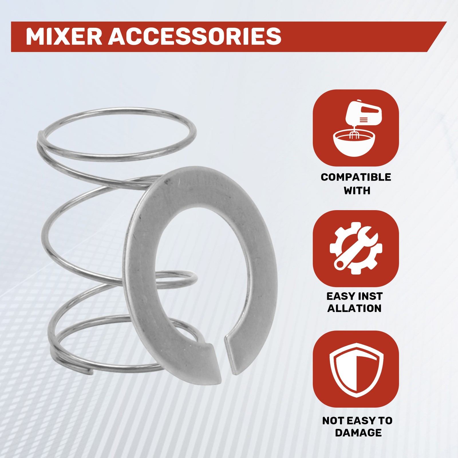 4PCS Spring and Washer for Mixer 3.5 Quarts to 7 Quarts Protect and Extend6602