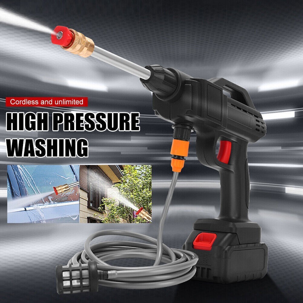 Cordless 600W High Pressure Spray Water Gun Pressure Washer Portable Car Cleaner