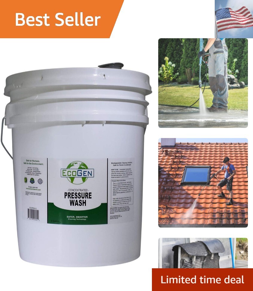 EcoGen Pressure Washer Cleaner Concentrate, 5 gal Bucket