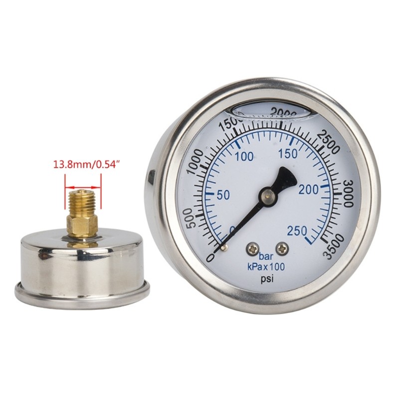 Professional Pressure Washer Gauges with N14x1.5 Thread Durable for 280/380/288