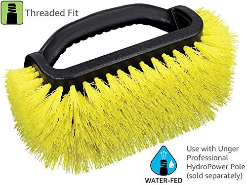 Unger Professional Lock-On 4-Sided Outdoor Scrub Brush, (Pack of 1), _