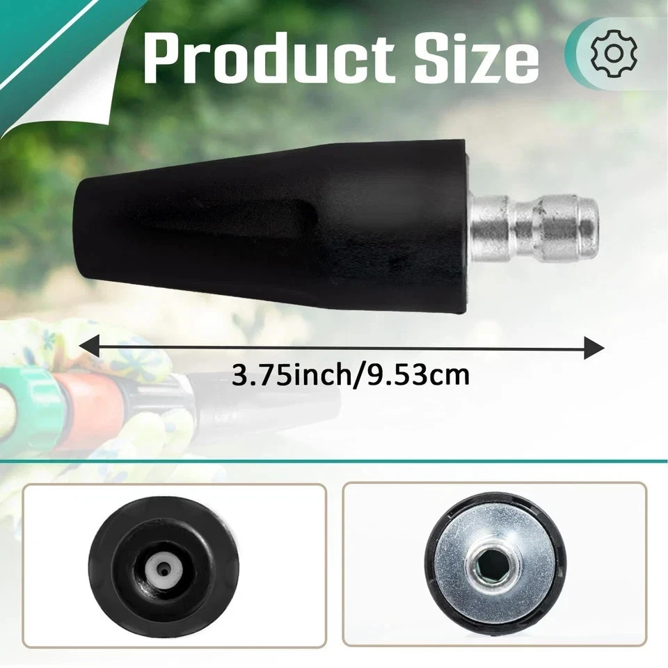 2 Pcs 2000 PSI Turbo Nozzle Pressure Washer Replacement 2-Pack
