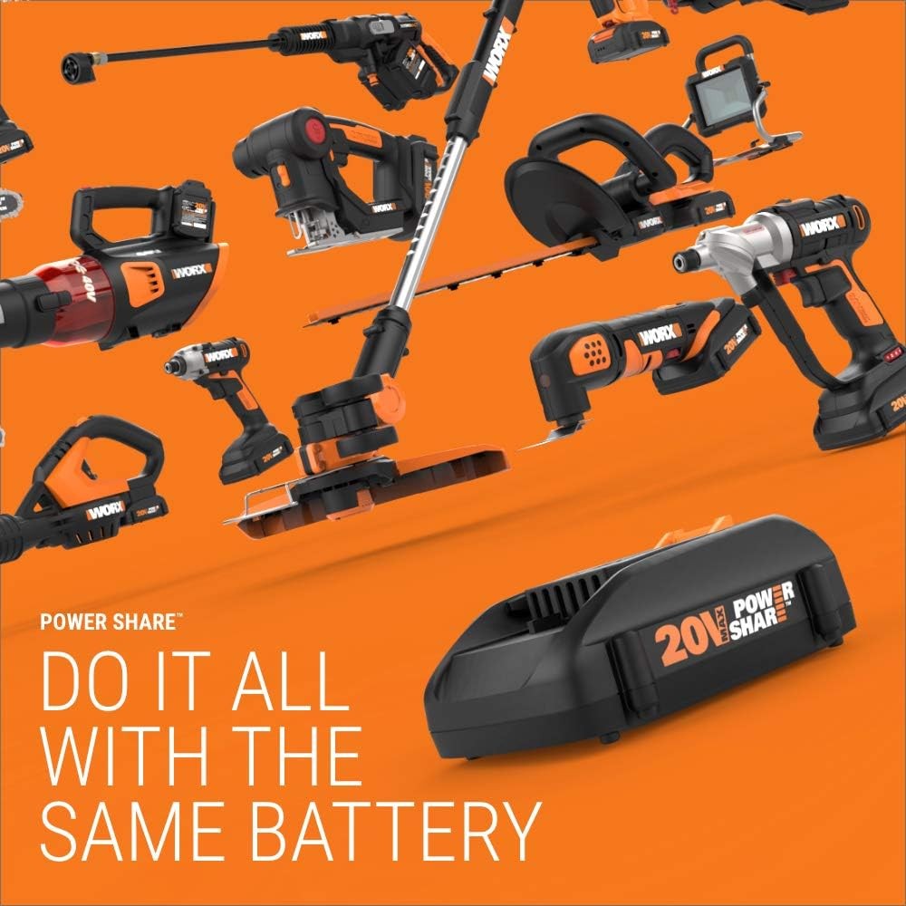 WORX 20V Power Share 320 PSI Hydroshot Power Cleaner – WG620.9 (Tool Only)