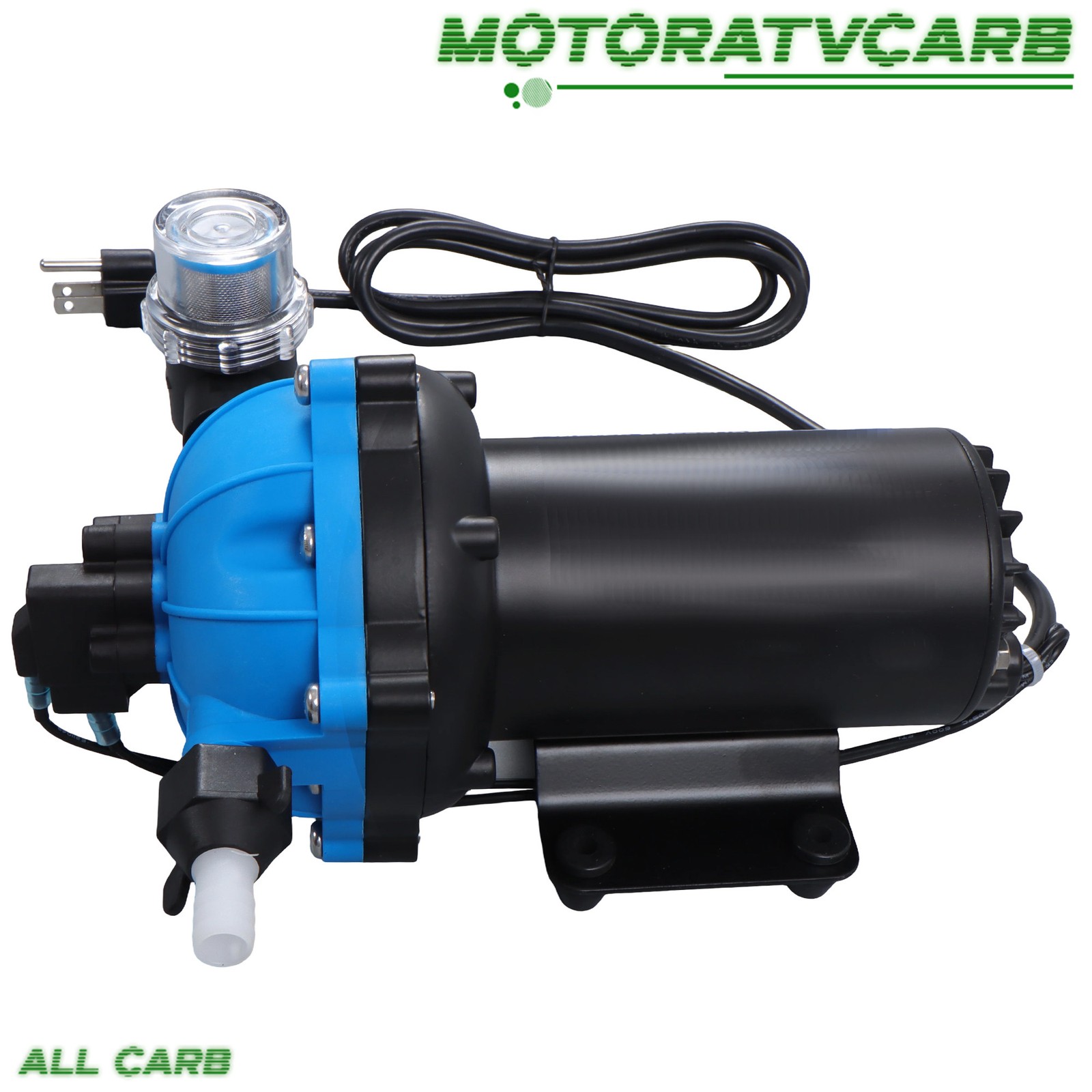 ALL-CARB Water Pressure Booster Diaphragm Pump 5-chamber 110V AC 80PSI 6GPM