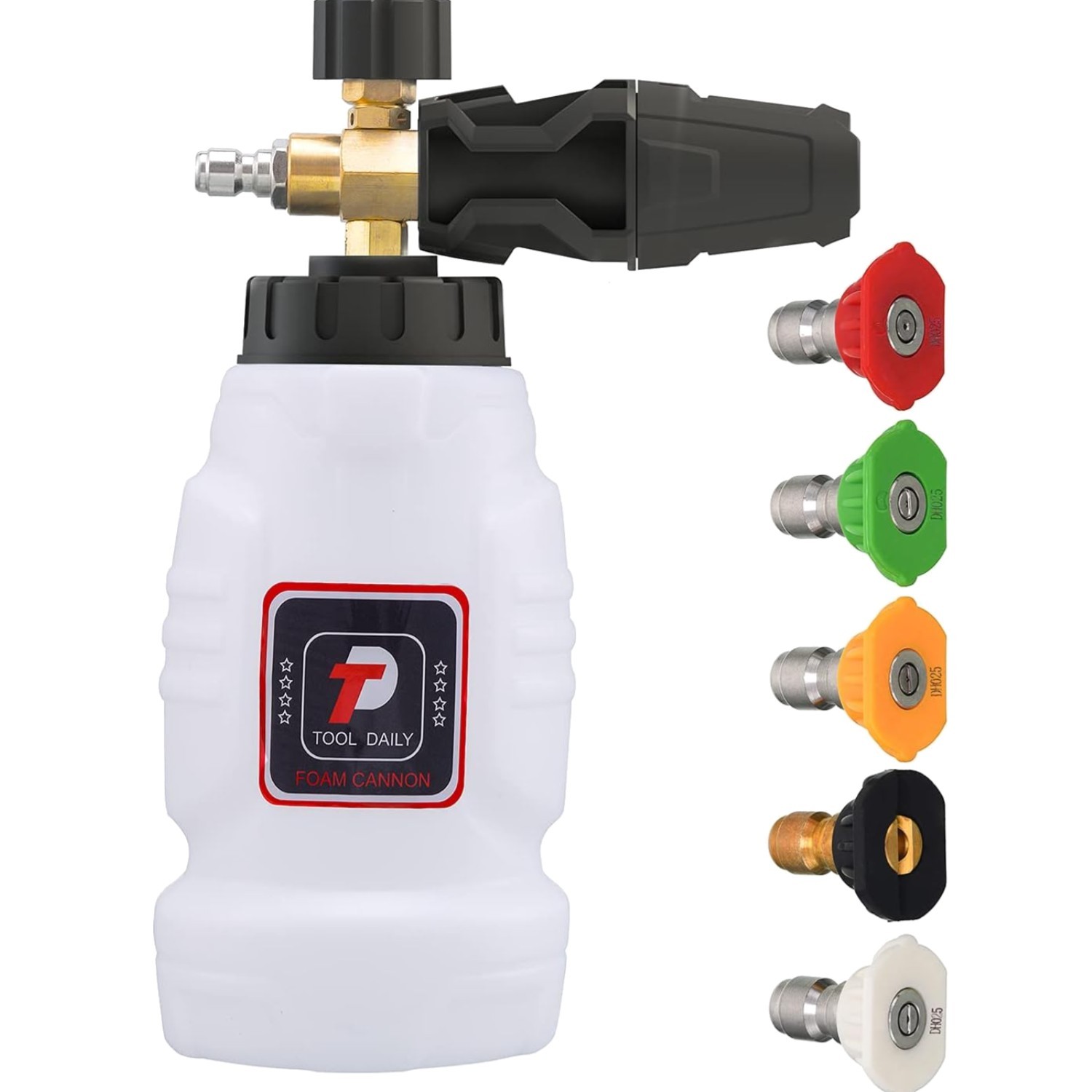 Foam Cannon, 1/4 Inch Quick Connect, Power Washer Foam Cannon with 5 Pressure…