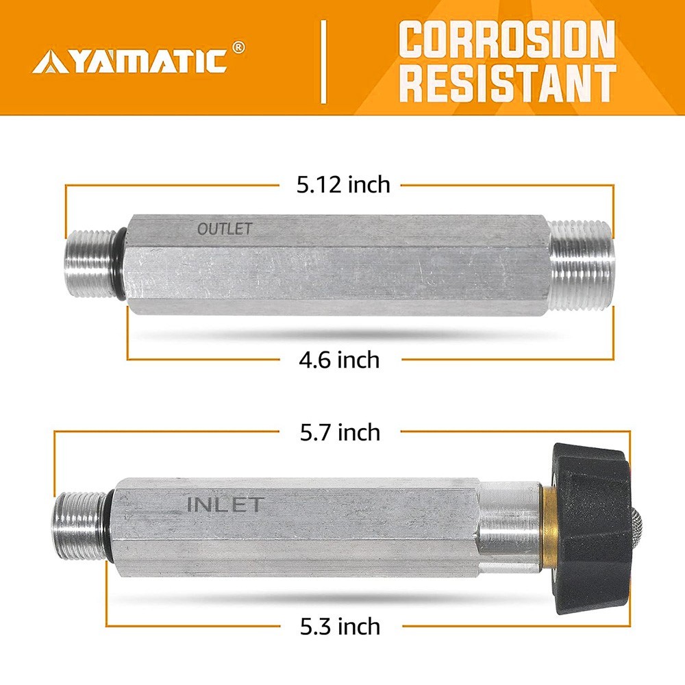 YAMATIC Pressuer Water Inlet & Outlet Tubes Kit for 190632GS 201496GS etc.