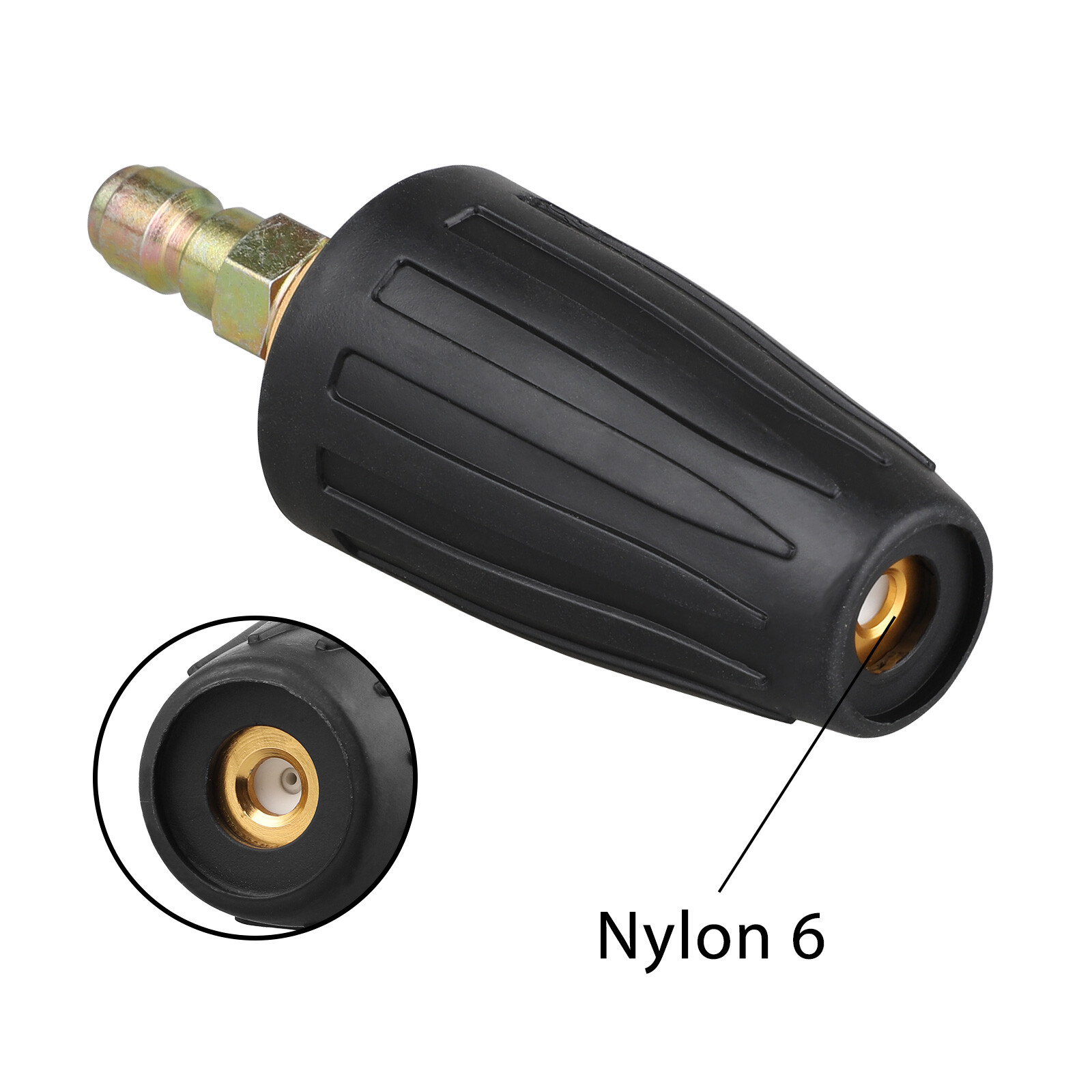 1/4″ High Pressure Washer Fast Rotating Turbo Nozzle Spray Tip 4.0 GPM 3000PSI