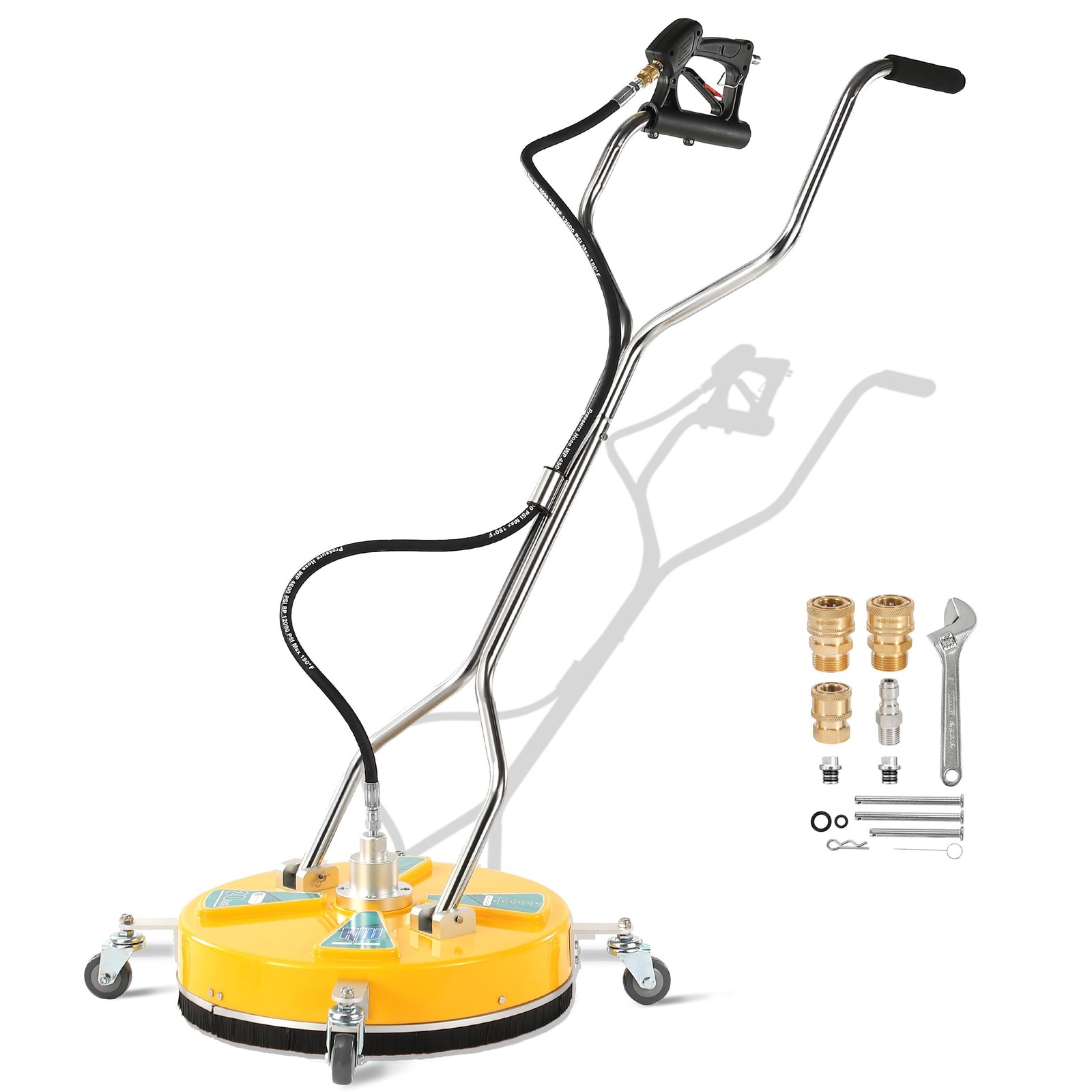 RIDGE WASHER 20” Pressure Washer Surface Cleaner, Surface Cleaner Dual Handl…