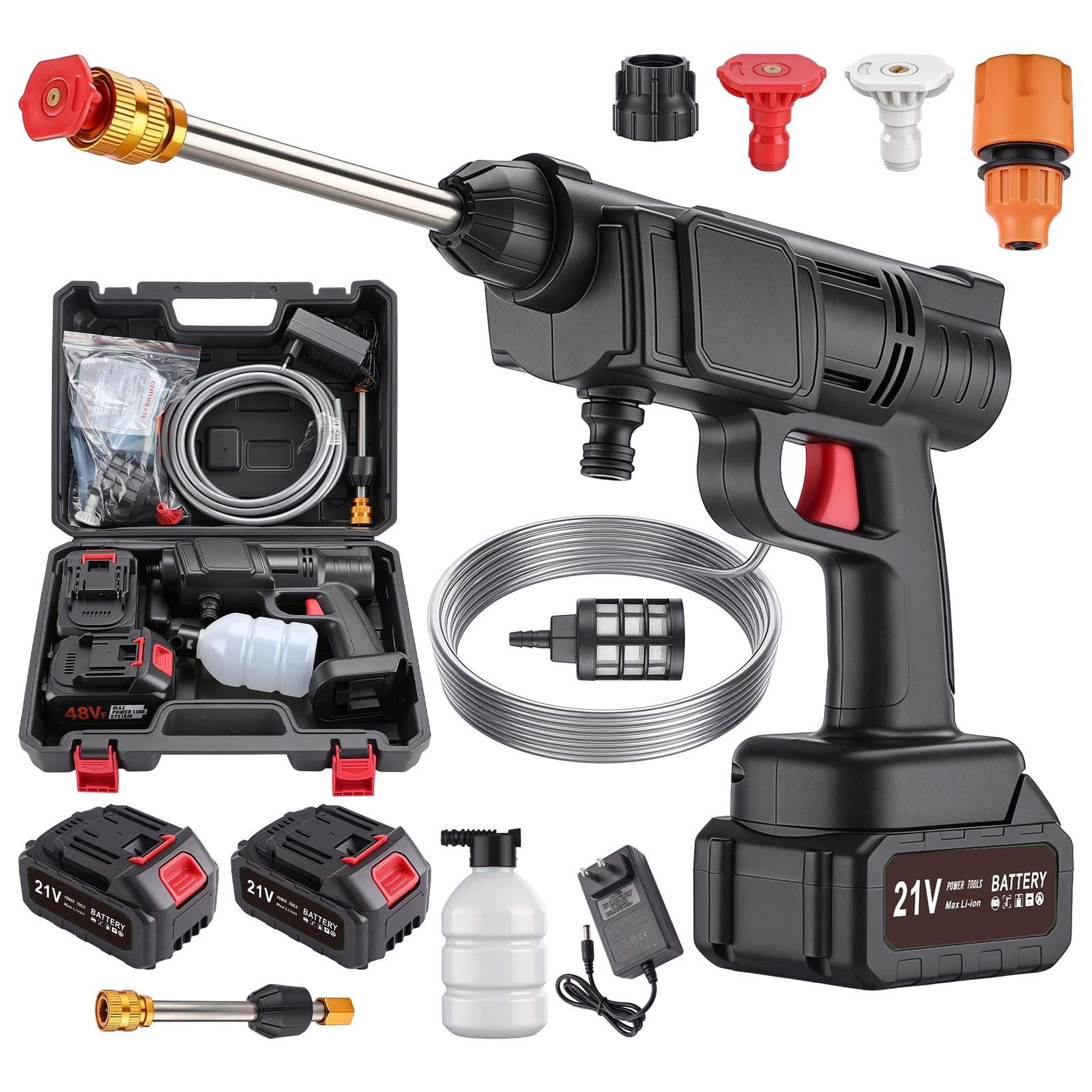 Cordless Pressure Washer Machine Battery Operated Patio Deck Washing