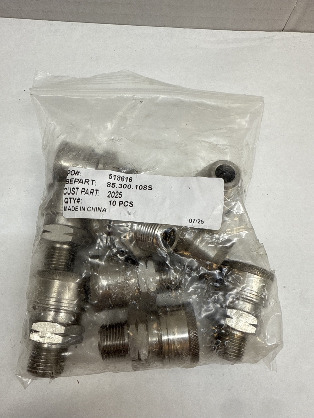3/8″ MPT Male Stainless Steel Quick Connect Coupler Pressure Washer Qty 10