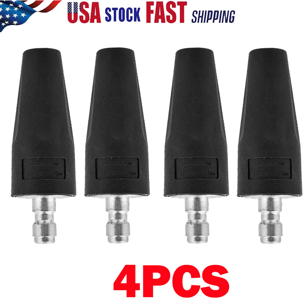 4PC High Pressure Washer Jet Wash Dirt Blaster Rotating Turbo Nozzle Spray Tip