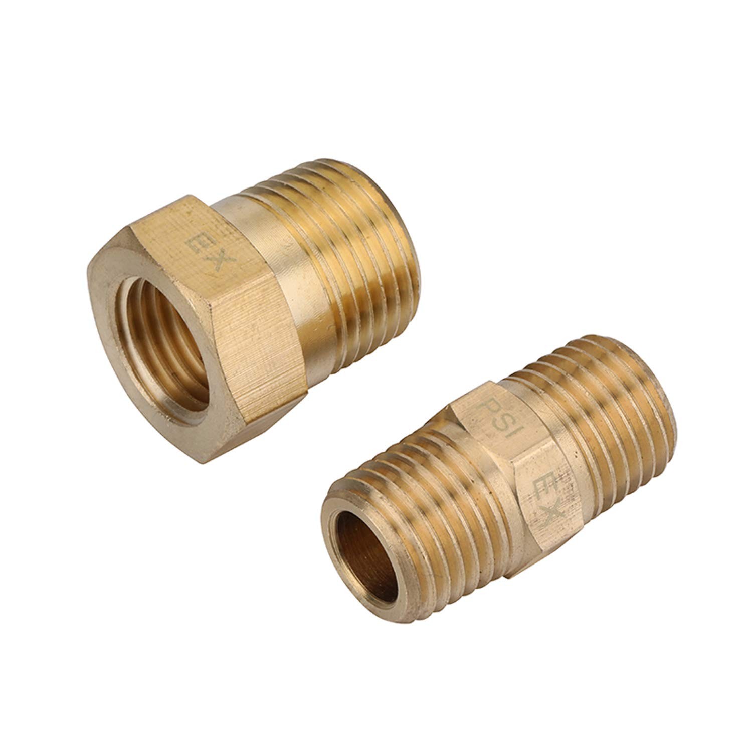 CREEXEON Pressure Washer Accessory Adapter Set, 3/8″ NPT 1/4″ NPT Reducer Kit