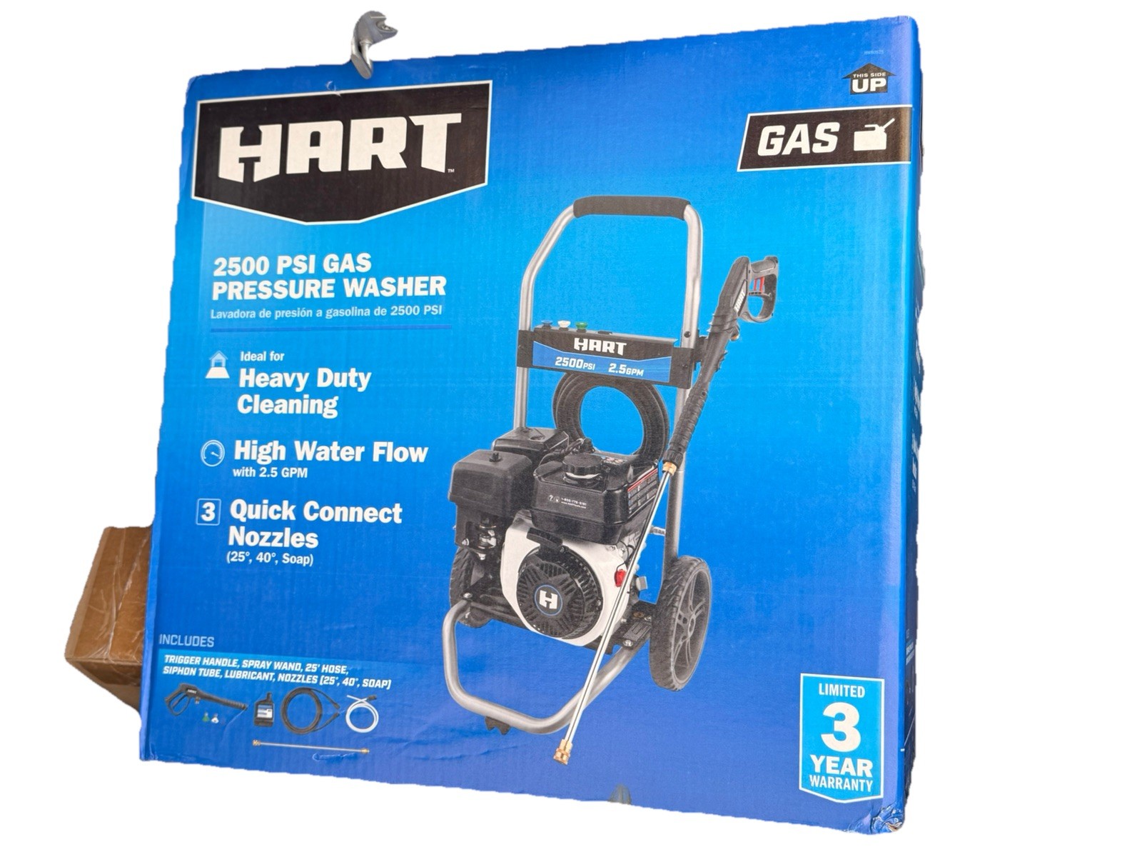 Hart 3000PSI 1.1 GPM Cold Water, Gas Motor, New Fast shipping