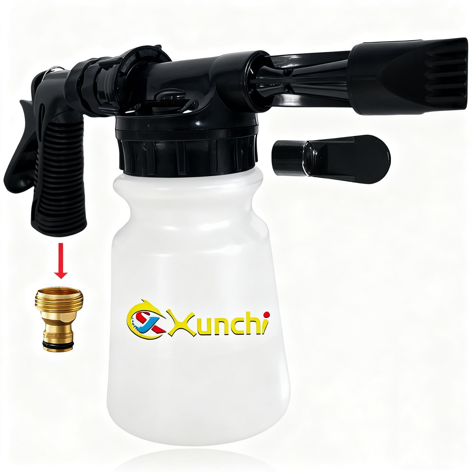Foam Gun Car Wash Gun, Foam Blaster Equips 3/4″ Universal Garden and Quick Co…
