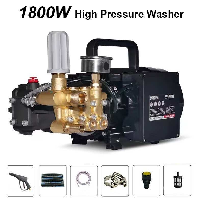 220V Copper Electric High Pressure Washer Pump Car Cleaning Machine 7Mpa 13L/min