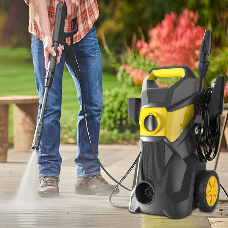 220V Electric Pressure Washer 1600W 100Bar Power Jet Wash for Car Patio Yard US