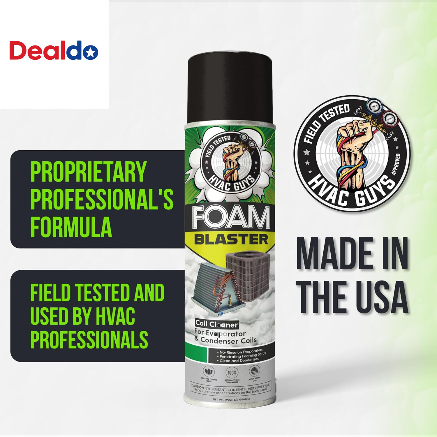 Foam Blaster AC Coil Cleaner for AC Unit 3-Pack | No Rinse Formula for Evaporato