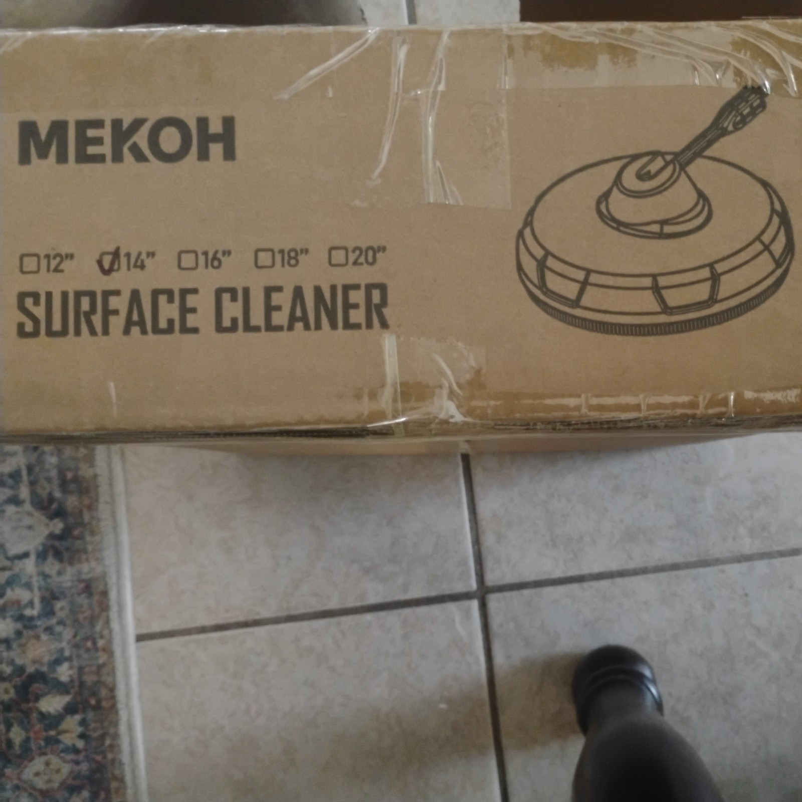 14” Electric Pressure Washer Surface Cleaner Attachment, 2500 PSI Universal Powe