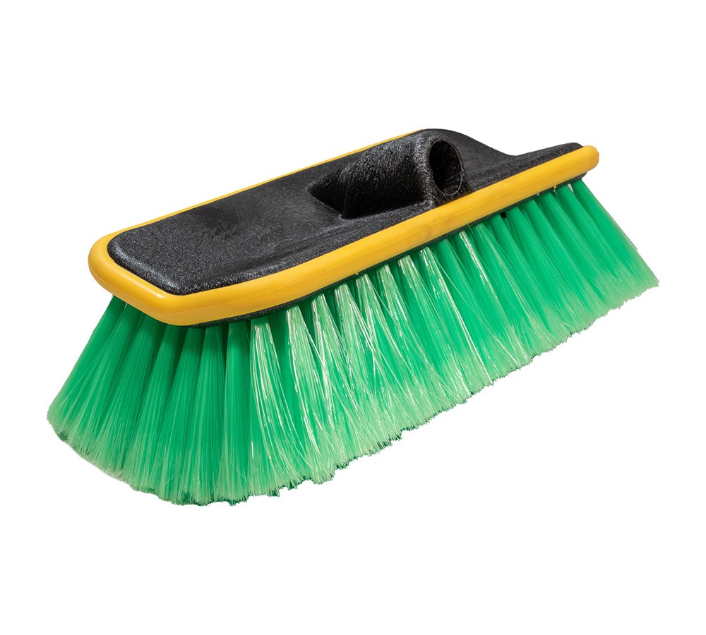 10″ Bi-Level Car Wash Brush and 4′ to 8′ Long Handle w/ Soft Bristles for Truck