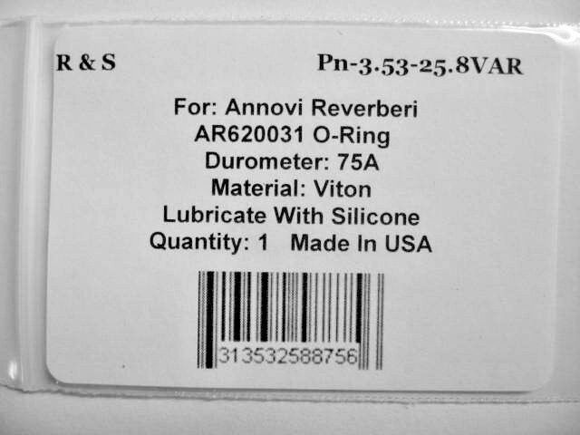 Annovi Reverberi AR620031 O Ring / R&S 3.53-25.8VAR / Viton Material
