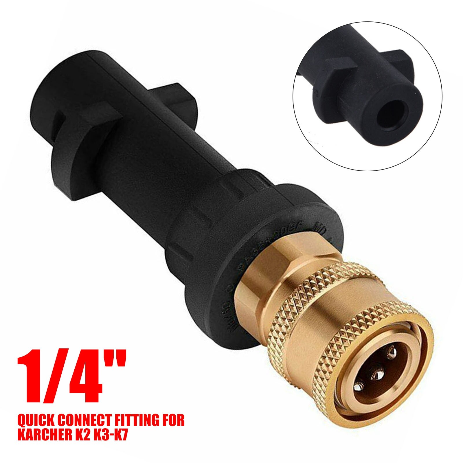 Nozzles For Karcher K2 K3 K4 K5 K6 K7 Washer Gun Adapter to 1/4” Quick Connect