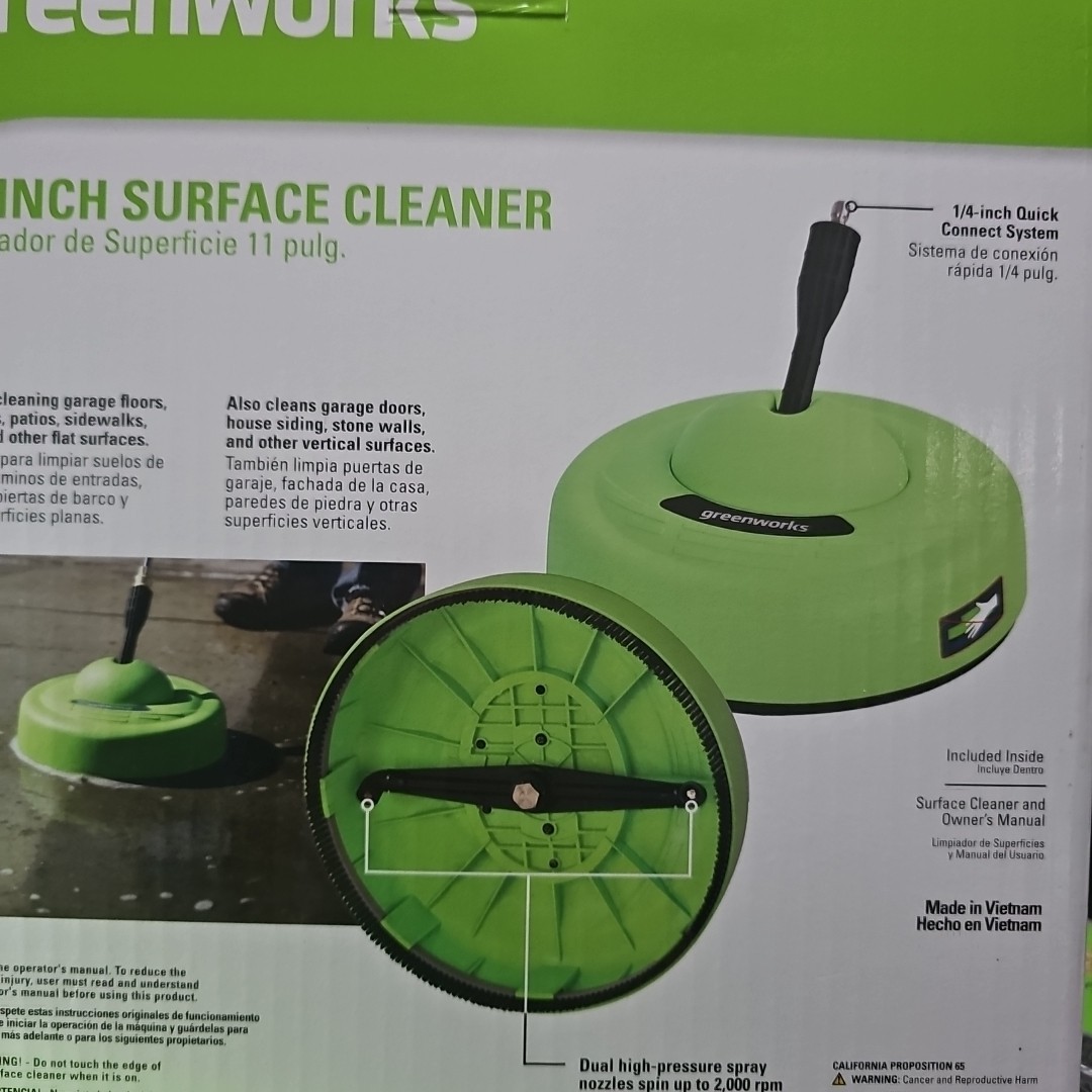 Greenworks-11 inch Surface Cleaner Universal Pressure Washer Attachment-30012