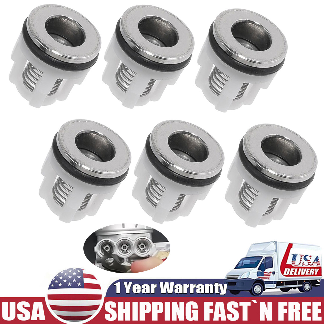 For Annovi Reverberi Check Valve Kit AR2233 Pressure Washer Pump RMV/RMW Series