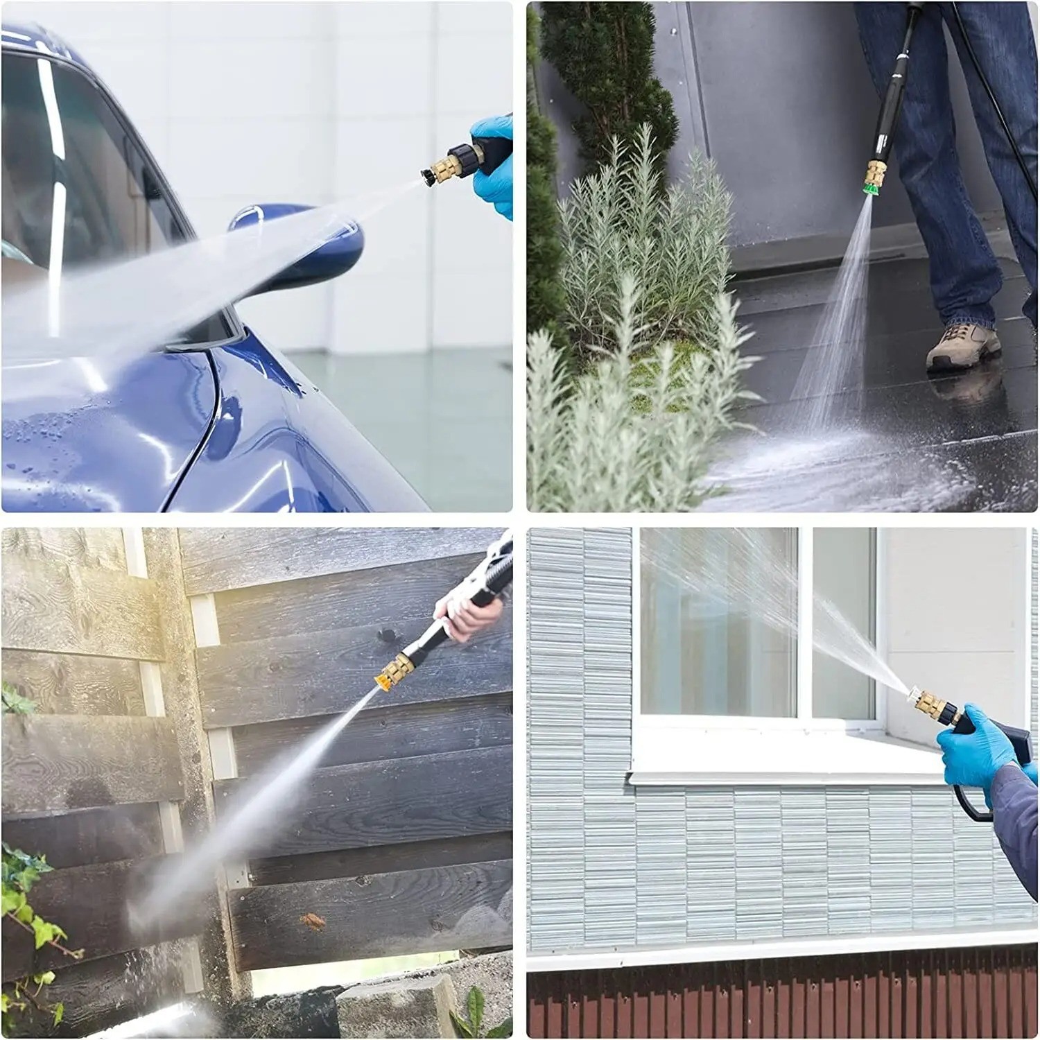 5pcs Pressure Washer Spray Tips Nozzles High Power Kit Quick Connect 1/4″ Set